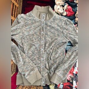 Elegant Beige Patterned Cardigan